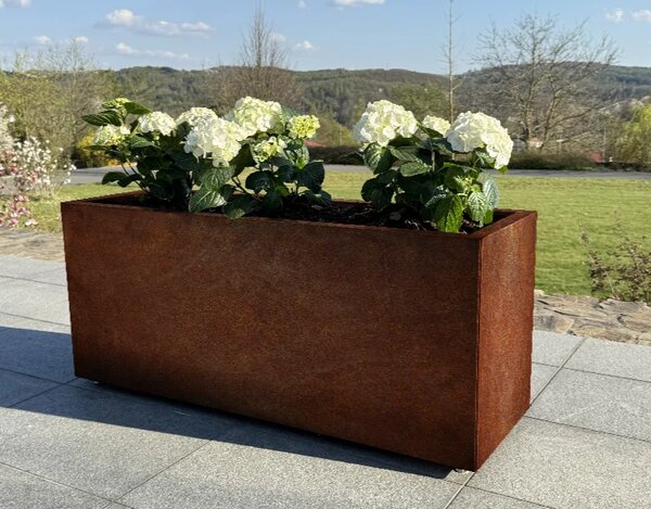 Tall Zahradní květináč vysoký 40 x 120 x 50 cm, corten CORGARDEN 1083