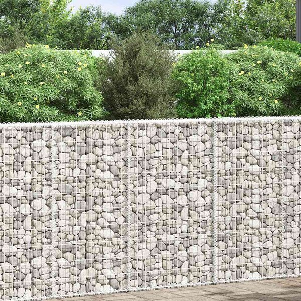 Gabionový vyvýšený záhon trapéz pozinkovaná ocel 100x20x100 cm 145653