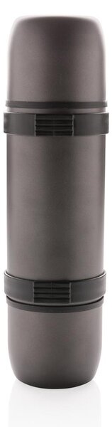 Outdoorová termoska s ramenním popruhem, 700 ml, Swiss Peak, šedá
