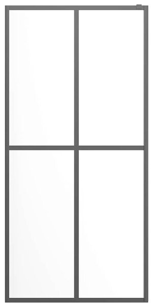 Průchozí sprchová zástěna čiré tvrzené sklo 80 x 195 cm 145679