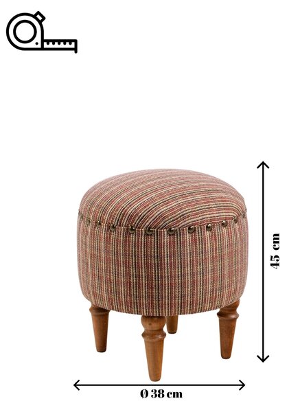 Taburetka Souga (vícebarevná). Akce -15%
