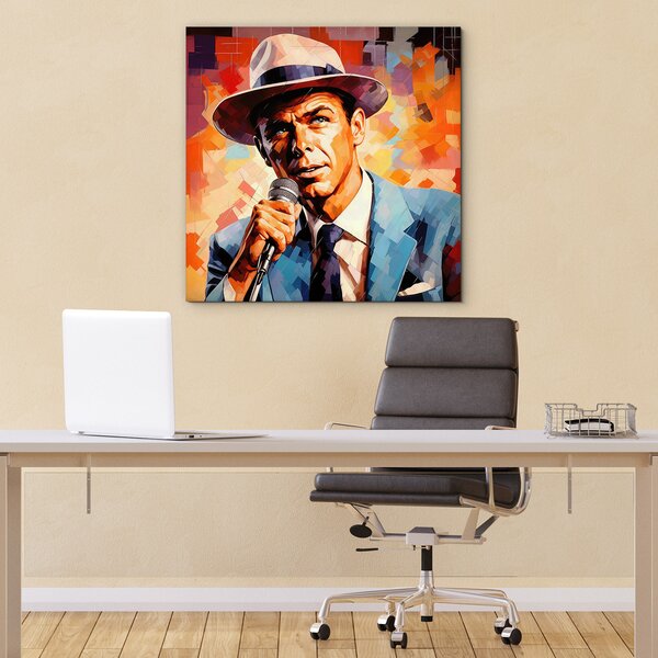 DUBLEZ | Retro obraz - Frank Sinatra | UV tisk, Premium