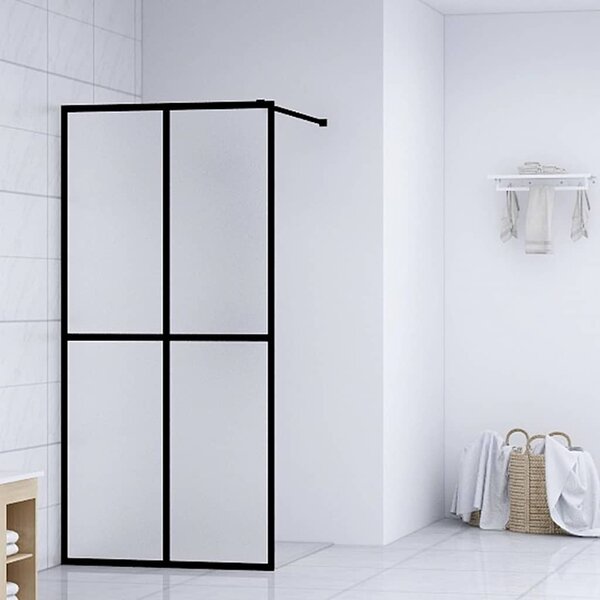 Zástěna do průchozí sprchy mléčné tvrzené sklo 140 x 195 cm 145693