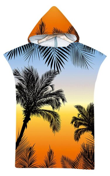 Plážové pončo PALM BEACH barevné 80x145 cm