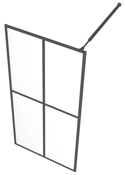 Průchozí sprchová zástěna čiré tvrzené sklo 80 x 195 cm 145679