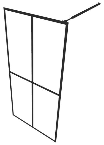 Zástěna do průchozí sprchy mléčné tvrzené sklo 140 x 195 cm 145693