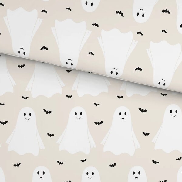 Dětské povlečení z Renforcé bavlny GHOSTIE béžové Rozměr povlečení: 80 x 80 cm | 135 x 200 cm