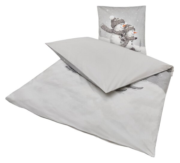 3D povlečení z Renforcé bavlny FROSTY šedé, 100% bavlna Rozměr povlečení: 80 x 80 cm | 135 x 200 cm