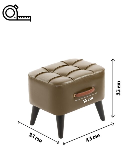 Taburetka Ottusso (khaki). Akce -17%