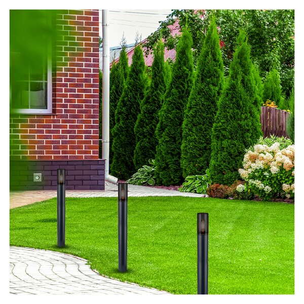 Exteriérové ​​svítidlo Harlem, 1x plastové/černé kovové stínítko, (80 cm)
