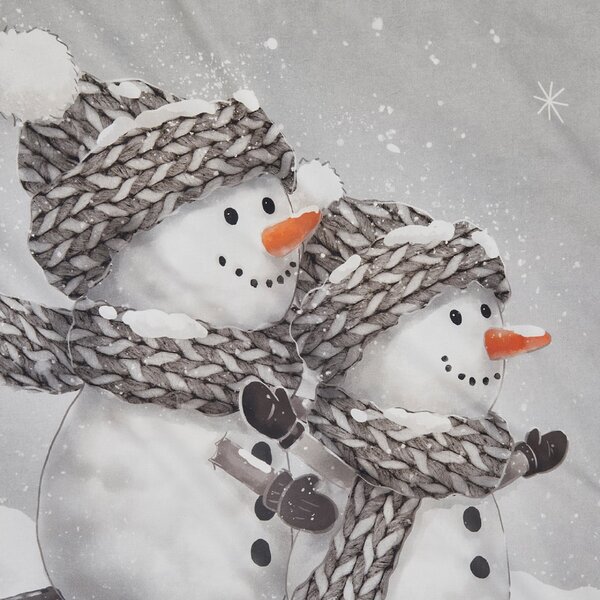 3D povlečení z Renforcé bavlny FROSTY šedé, 100% bavlna Rozměr povlečení: 80 x 80 cm | 135 x 200 cm
