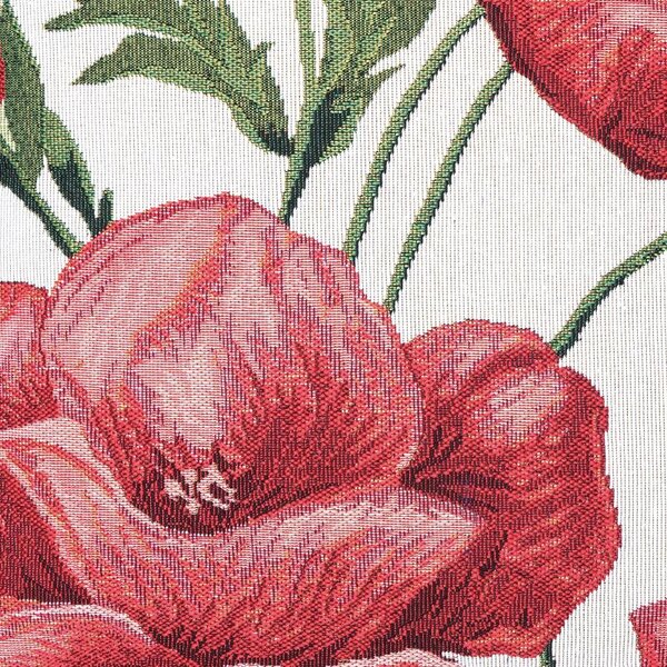 Povlak MOTIV poppy bíločervená 45 x 45 cm