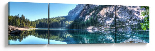 Obraz vysokohorského jezera (170x50 cm)