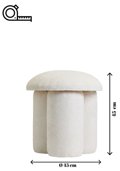Taburetka Mushie (bílá). Akce -16%