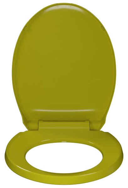 WC sedátko s pomalým sklápěním zelené oválné 145824