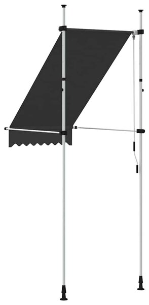 Ručně zatahovací markýza 100 cm antracitová 145832