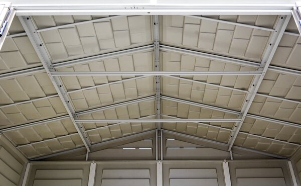 Woodside Zahradní domek 8 m² + podlahová konstrukce, vinylový, béžový DURAMAX 30214