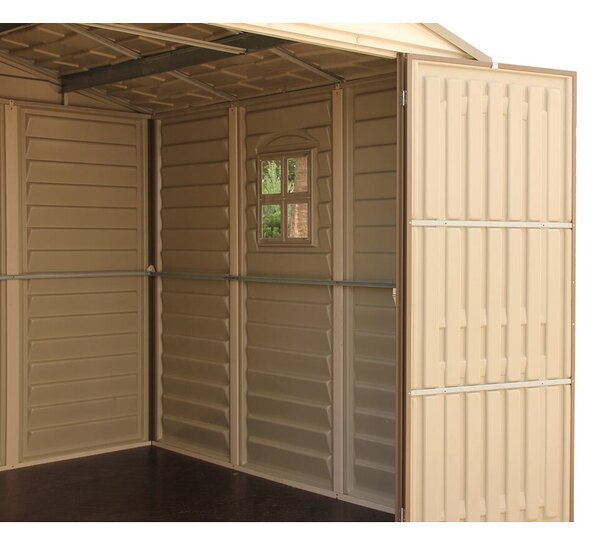 Woodside Zahradní domek 8 m² + podlahová konstrukce, vinylový, béžový DURAMAX 30214