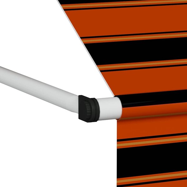 Ručně zatahovací markýza 100 cm oranžovo-hnědá 145834