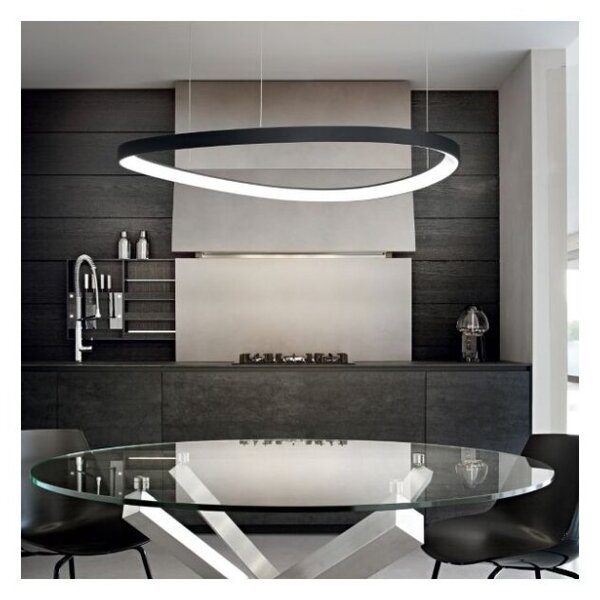 Ideal Lux 247281 GEMINI závěsné svítidlo LED 60W/6200lm 3000K černá