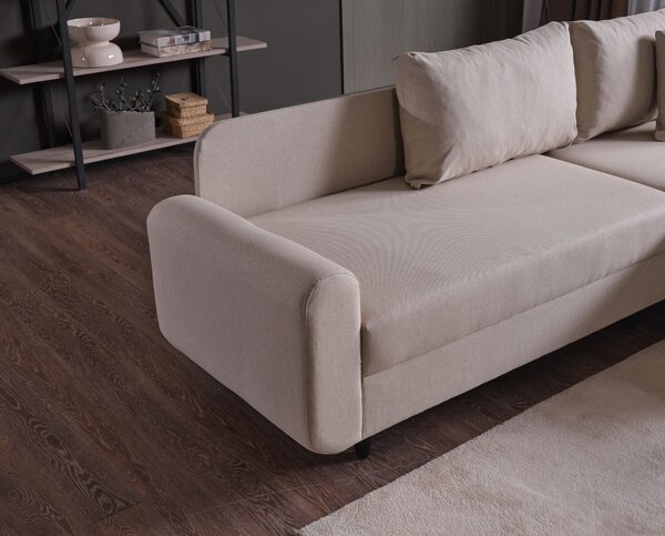 Rohová sedací souprava Forgo (béžová). Akce -20%