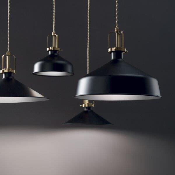 IdealLux 249063 ERIS-2 SP1 závěsné svítidlo 330mm E27 1x60W IP20 černá