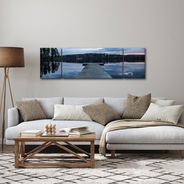 Obraz - Molo na jezeře (170x50 cm)