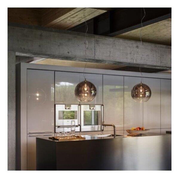 IdealLux 250359 NEMO SP1 D40 FADE závěsné svítidlo 400mm E27 1x60W IP20 kouřové sklo