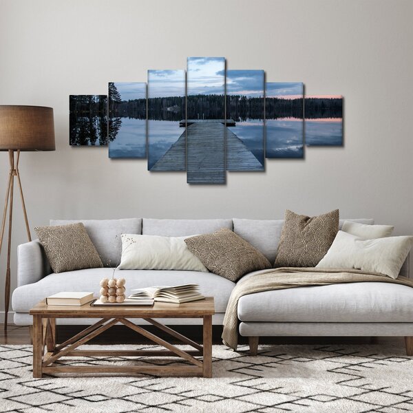 Obraz - Molo na jezeře (210x100 cm)