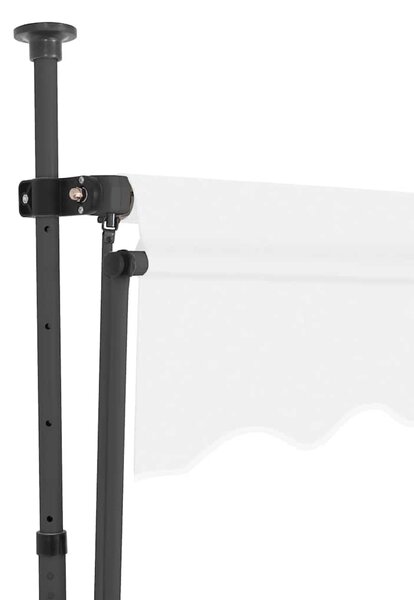 Ručně zatahovací markýza s LED světlem 350 cm krémová 145874