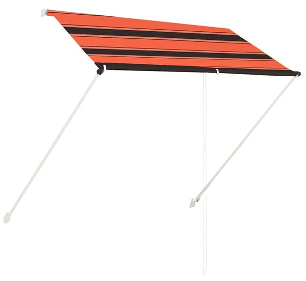 Zatahovací markýza 200 x 150 cm oranžovo-hnědá 145895
