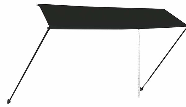 Zatahovací markýza s LED světlem 350 x 150 cm antracitová 145919