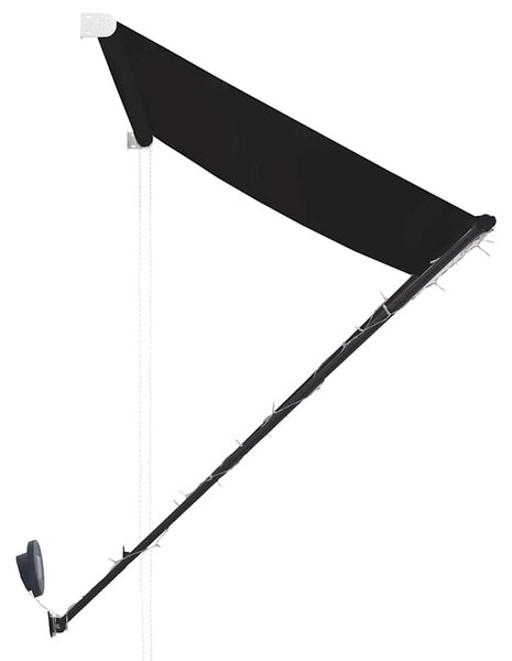 Zatahovací markýza s LED světlem 350 x 150 cm antracitová 145919