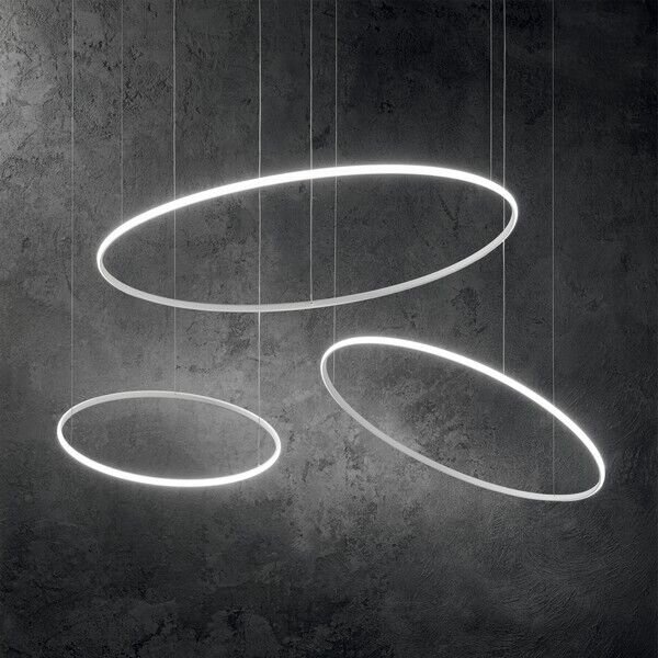 Ideal Lux 258775 HULAHOOP závěsné svítidlo LED D610mm 30W/3000lm 3000K bílá