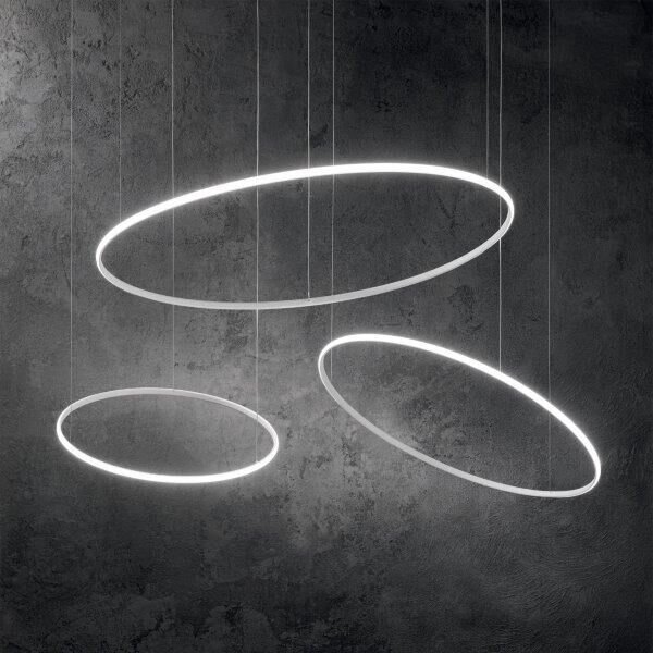 Ideal Lux 258775 HULAHOOP závěsné svítidlo LED D610mm 30W/3000lm 3000K bílá