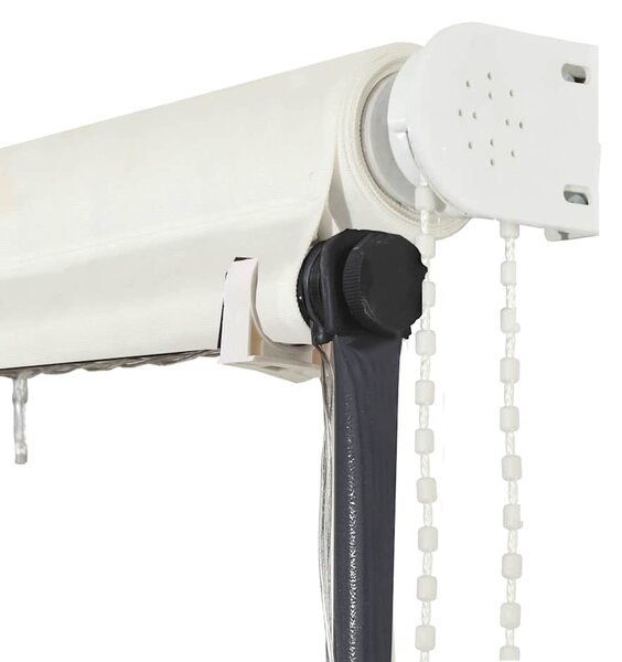 Zatahovací markýza s LED světlem 350 x 150 cm krémová 145926