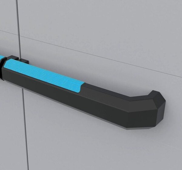 Linear Tall Úložná skříňka, černá/světle šedá KETER 9724