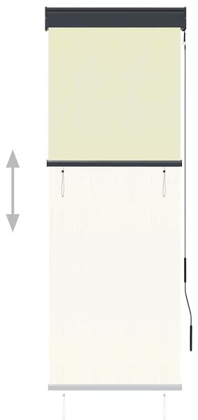 Venkovní roleta 60 x 250 cm krémová 145947