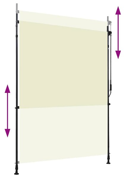 Venkovní roleta 150 x 270 cm krémová 145941
