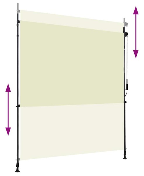 Venkovní roleta 200 x 270 cm krémová 145942