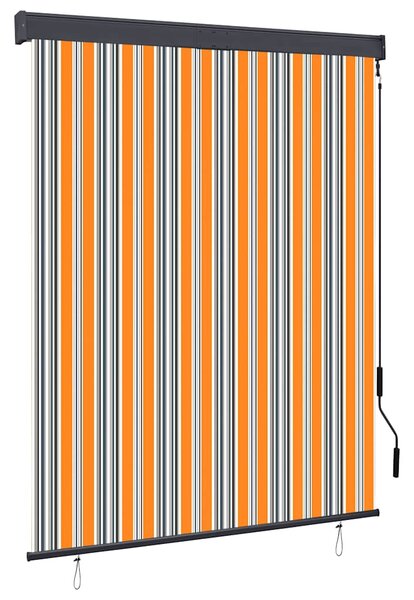 Venkovní roleta 140 x 250 cm žlutomodrá 145968