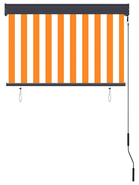 Venkovní roleta 100 x 250 cm bílooranžová 145957