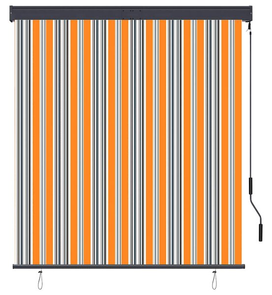 Venkovní roleta 140 x 250 cm žlutomodrá 145968