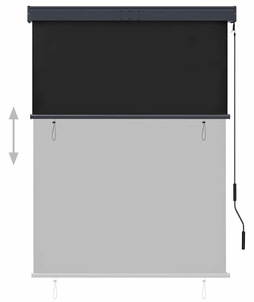 Venkovní roleta 120 x 250 cm antracitová 145964