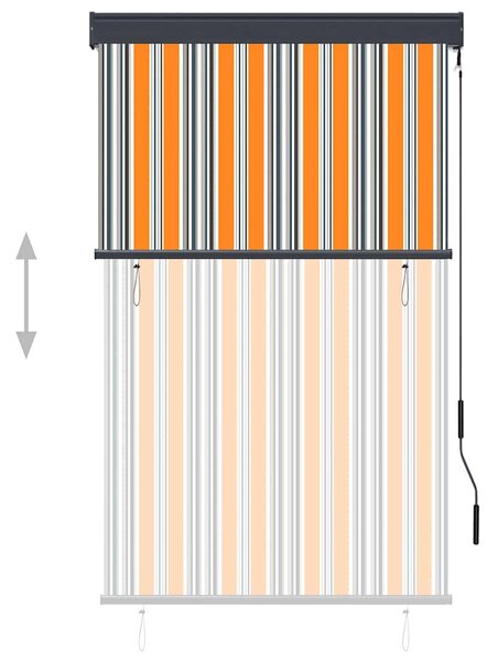 Venkovní roleta 100 x 250 cm žlutomodrá 145956
