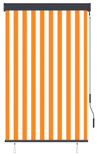 Venkovní roleta 100 x 250 cm bílooranžová 145957