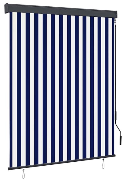 Venkovní roleta 140 x 250 cm modrobílá 145967