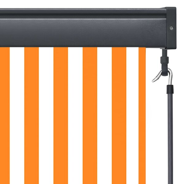 Venkovní roleta 100 x 250 cm bílooranžová 145957