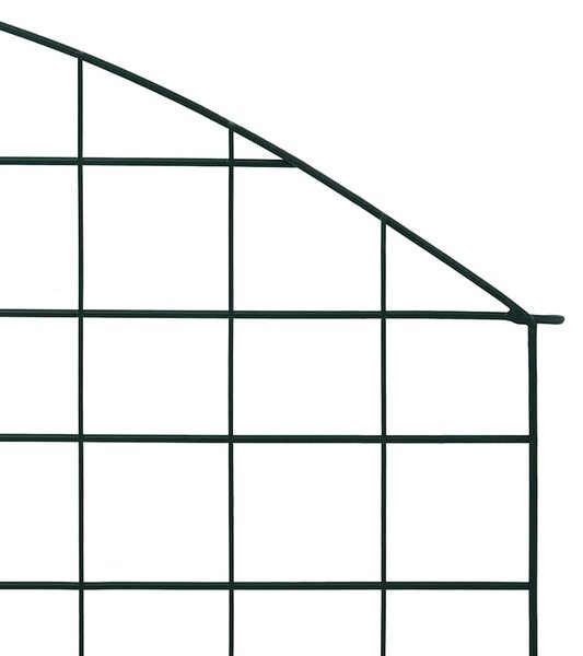 Obloukový zahradní plot 77,5 x 78,5 cm zelený 146103