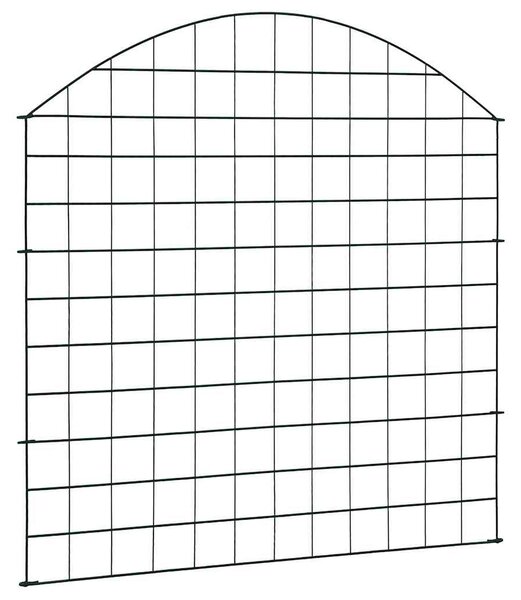 Obloukový zahradní plot 77,5 x 78,5 cm zelený 146103